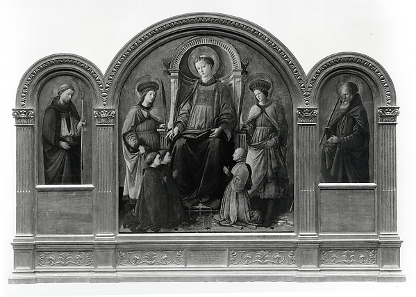 Saint Lawrence Enthroned with Saints and Donors